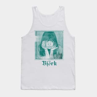 Björk / Vintage Style Aesthetic Fan Art Design Tank Top